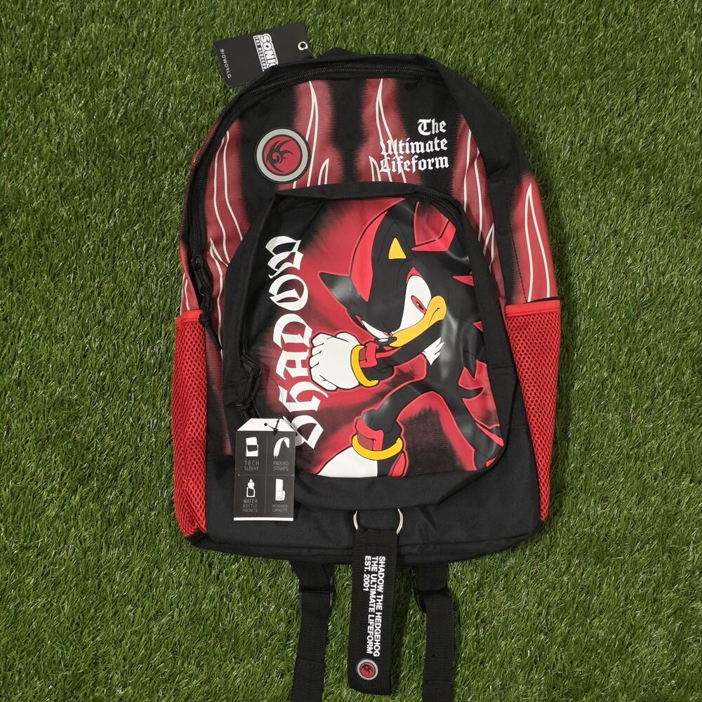 Sonic The Hedgehog Shadow Backpack New